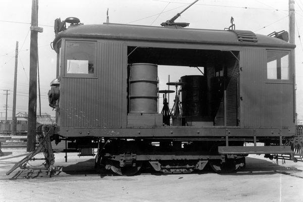 LARy 9310 at Venon Yard, September 8, 1943.  Los Angeles Railway Photo, Ira Swett Magna Collection.