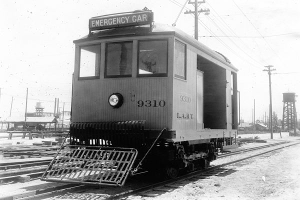 LARy 9310 at Vernon Yard, circa 1925. Official Los Angeles Railway photo from the Ira Swett Magna Collection.