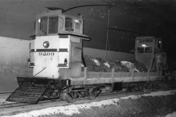 LARy 9209 assisting with trackwork in the 
 Broadway Tunnel, May 16 1942. LT Gotchy Photo